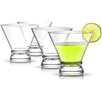 JoyJolt. Juego de 4 vasos para cóctel Afina- vasos de Martini- 236 ml